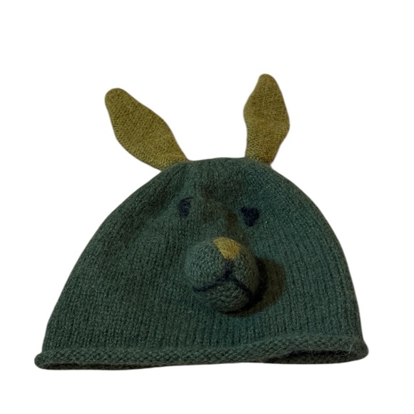 Artesania Alpaca Wools Green Animal Ear Beanie - Picture 1 of 6